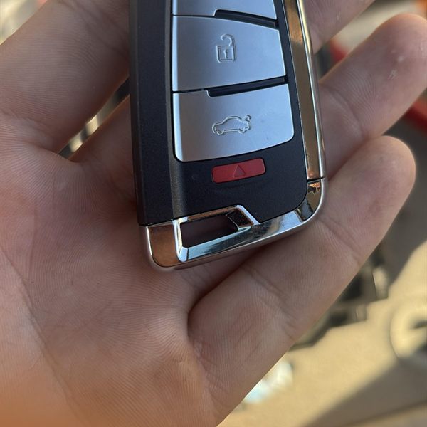 Replacement smart key fob with lock, unlock, trunk, and panic buttons